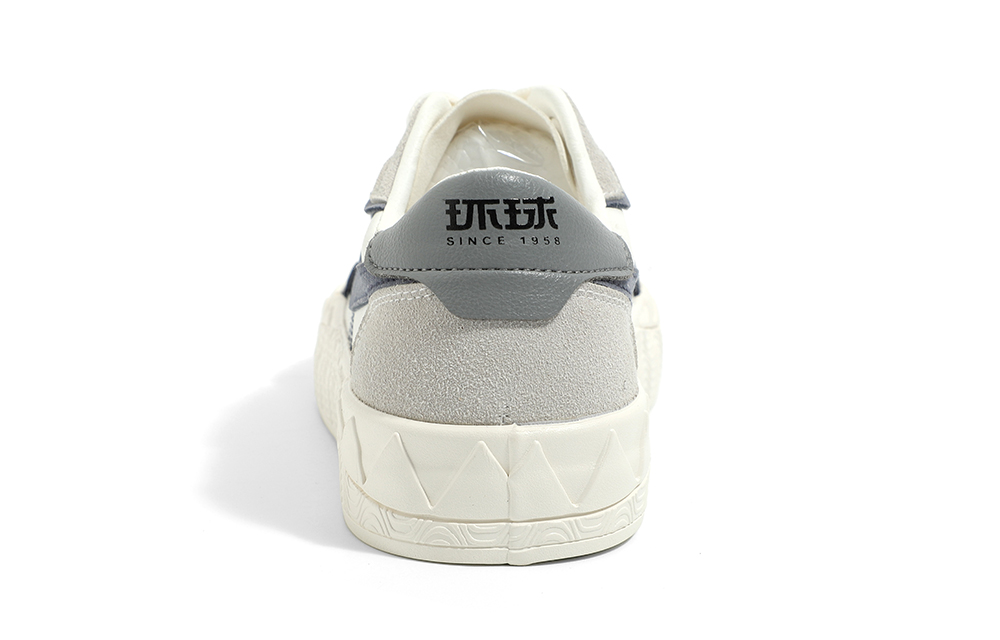 Shop 環球 HUANQIU 厚底 休閒 防滑耐磨 中筒 板鞋 女款 白藍