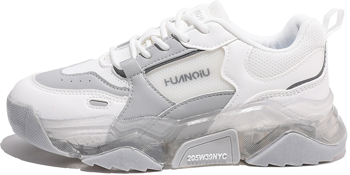 women-huanqiu-oxford-cloth-patchwork-jelly-sole-dad-shoe-white-grey-hqy-hh-0180-m