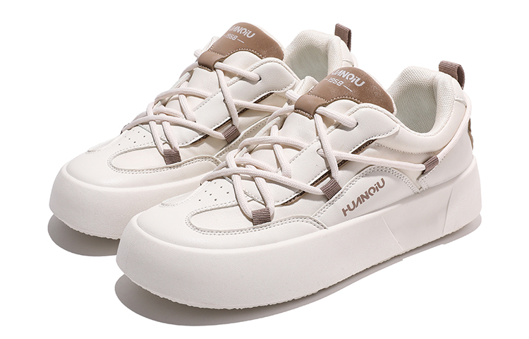 Lookbook (W) Zapatillas Plataforma Huanqiu 'Beige Marrón' HQY-HW0193MZ