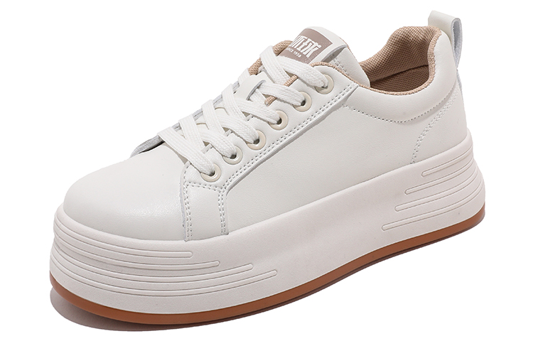 (W) Huanqiu Platform Sneakers 'Beige Khaki' 圖 2