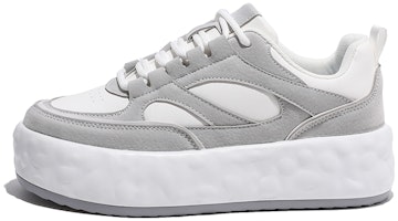 (Women) Huanqiu PU 'White Grey' HQY-HH0137WH (Women) Huanqiu PU 'White Grey' HQY-HH0137WH