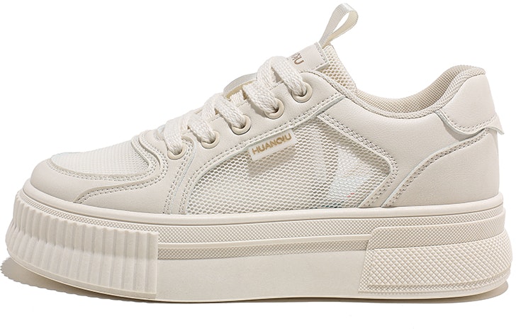 women-huanqiu-pu-low-top-beige-patchwork-hq-hwcg-22117-m