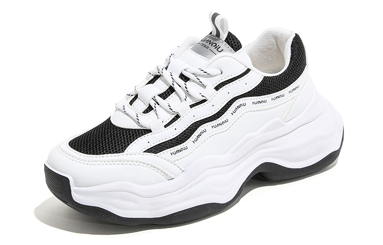 (W) Huanqiu Retro Dad Shoe 'White Black' 圖 2