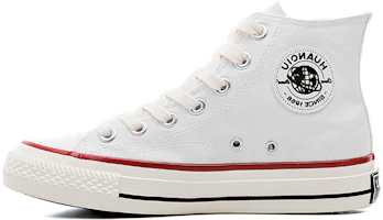 (Women) HUANQIU Retro High-Top Canvas Shoes Women’s White Red Durable Lightweight HQ-1970SWR (Women) HUANQIU Retro High-Top Canvas Shoes Women’s White Red Durable Lightweight HQ-1970SWR