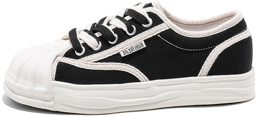 環球 HUANQIU 百搭貝殼頭厚底休閒 板鞋 女款 黑色 Buy 環球 HUANQIU 百搭貝殼頭厚底休閒 板鞋 女款 黑色