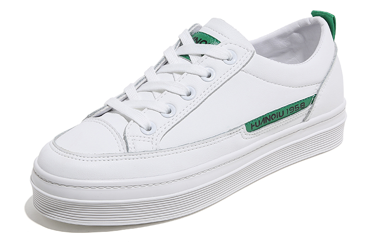 (W) Huanqiu Simple Skate Sneaker 'White Green' 圖 2
