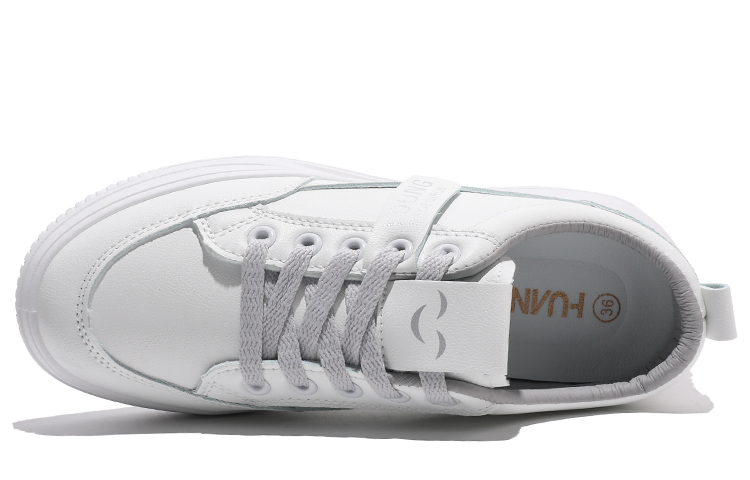 (W) Huanqiu Simple Versatile Skate Shoes 'White Grey' 圖 3