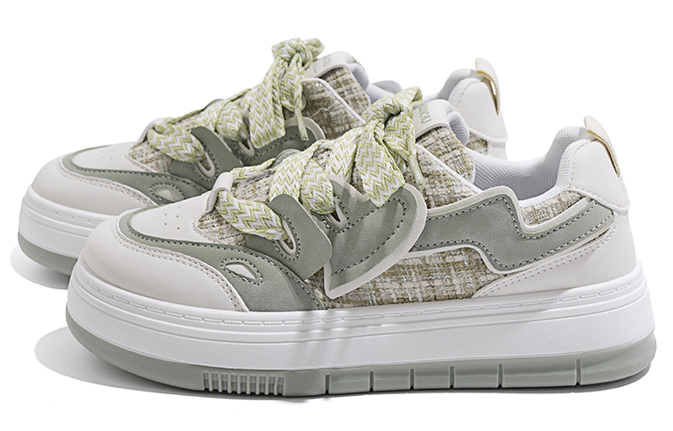 Order (W) 环球低帮运动鞋‘白绿’ ZHQ9039WG