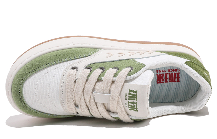 (W) Huanqiu Sneakers 'Beige Green' 'Wheat Smile Versatile' 圖 3