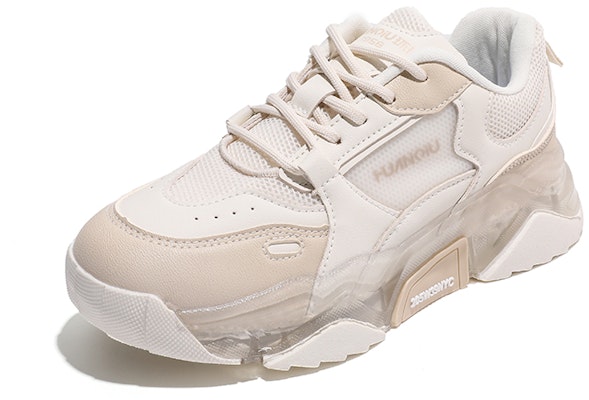 (Women) Huanqiu Spliced Suede 'Beige Dad Shoe' HQY-HH0180WH Order (Women) Huanqiu Spliced Suede 'Beige Dad Shoe' HQY-HH0180WH