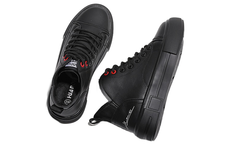 (W) Huanqiu Superfiber Leather High-Top 'Versatile Casual Fashion' 圖 2
