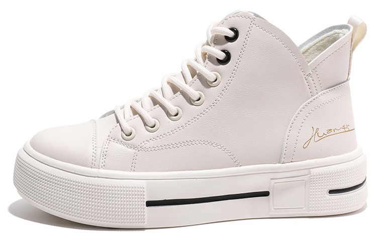 (W) Huanqiu Superfiber Leather High-Top 'Versatile Casual Fashion' 圖 3