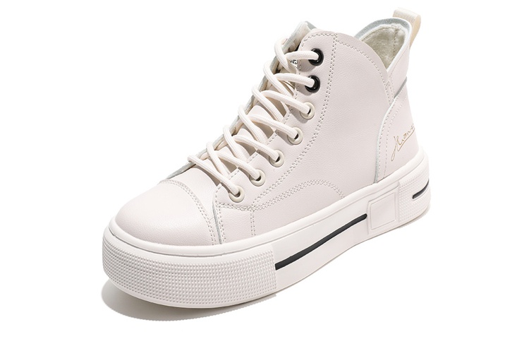 (W) Huanqiu Superfiber Leather High-Top 'Versatile Casual Fashion' 圖 4