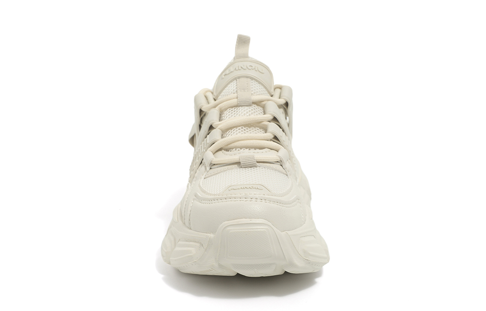 (W) Huanqiu Thick Sole Fashion Sneakers 'Beige Dad Shoe' 圖 8