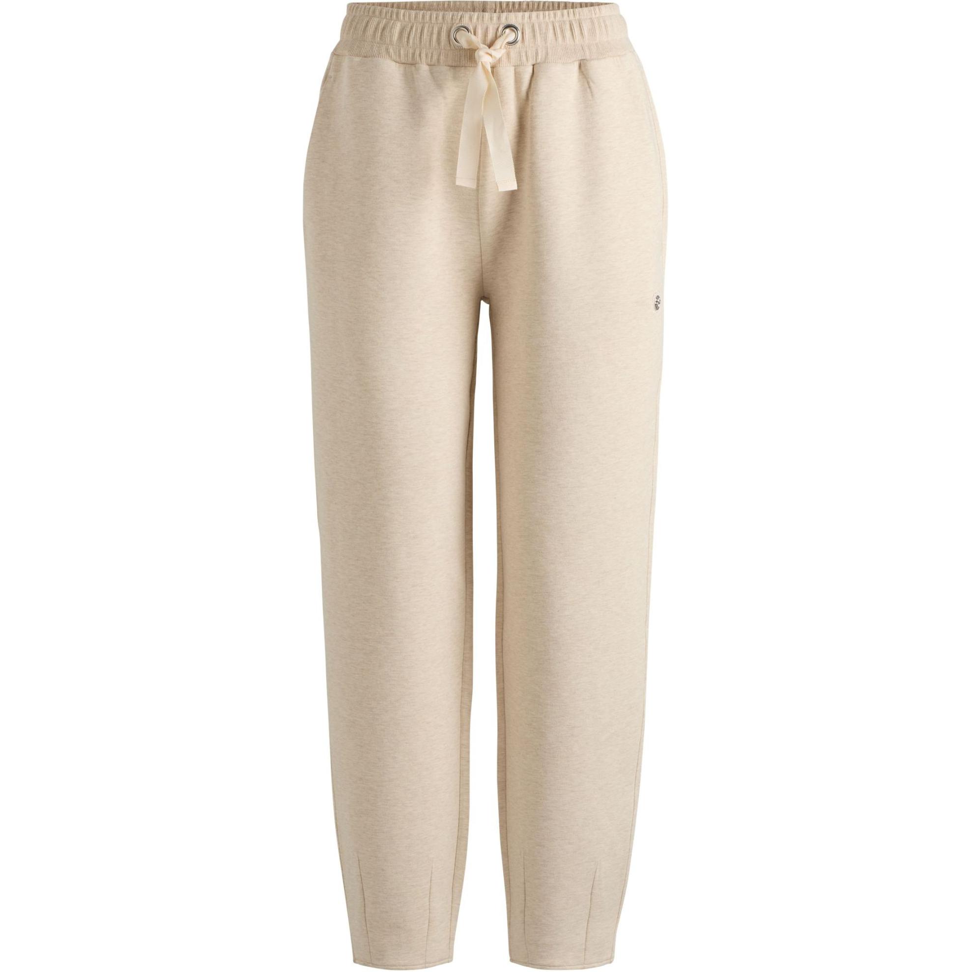 (Women) HUGO BOSS  Solid Color Knit Joggers with Side Pockets Natural Yellow. 50518794-752