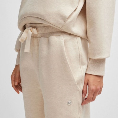 (W) HUGO BOSS 純色針織運動長褲側邊口袋 自然黃色 50518794-752 Details for (W) HUGO BOSS 純色針織運動長褲側邊口袋 自然黃色 50518794-752