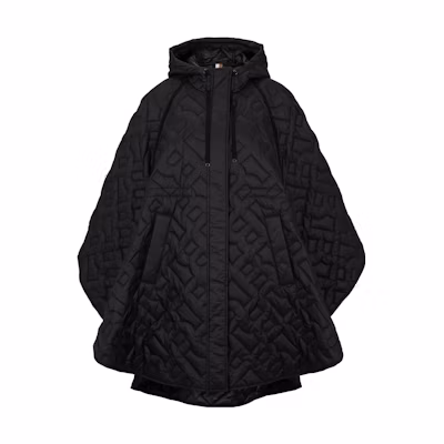 (Women) HUGO BOSS Black Longline Loose Fit Hooded Zip-Up Jacket 50510576-001