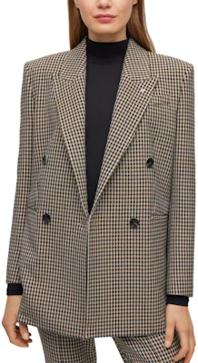 (W) HUGO BOSS 格紋V領修身長袖咖啡色外套 50495846-260 Shop (W) HUGO BOSS 格紋V領修身長袖咖啡色外套 50495846-260