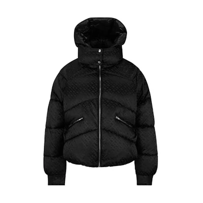(Women) HUGO BOSS FW23 Black Solid Zipper Hoodie Casual Jacket 50498776-001