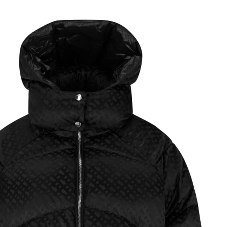 (Women) HUGO BOSS FW23 Black Solid Zipper Hoodie Casual Jacket 50498776-001 圖 7