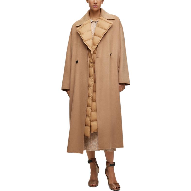 Shop (W) 雨果博斯 FW23 双排扣纯米色长袖夹克 50504584-260