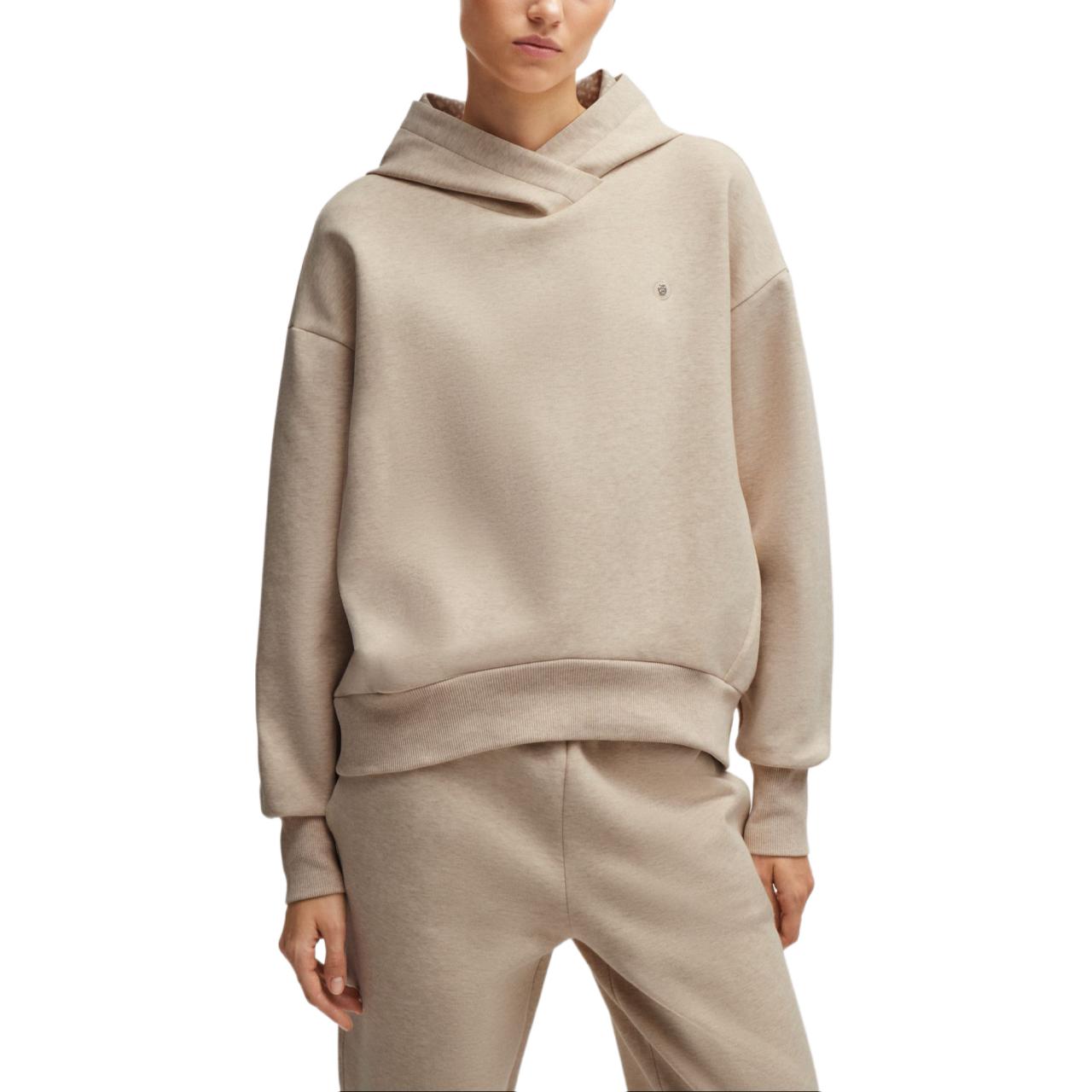 Lookbook (W) HUGO BOSS FW24 寬鬆版套頭圓領長袖上衣 自然黃色 50522096-752