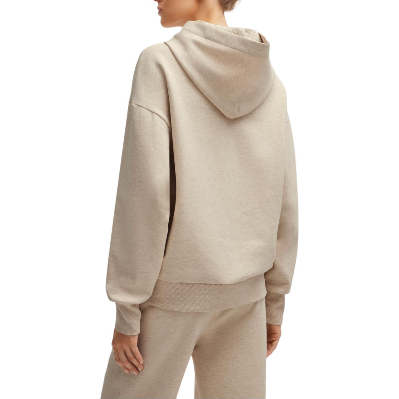 Shop (W) HUGO BOSS FW24 寬鬆版套頭圓領長袖上衣 自然黃色 50522096-752