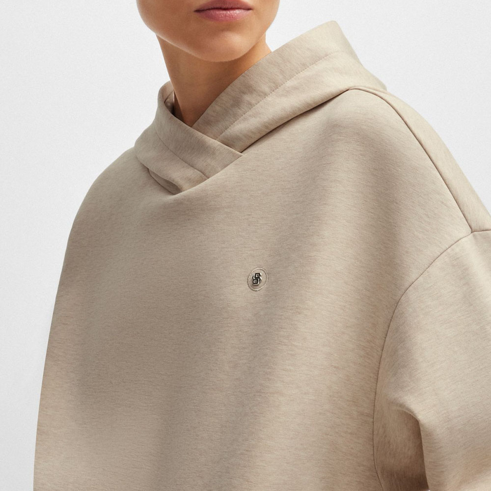 Details for (W) HUGO BOSS FW24 寬鬆版套頭圓領長袖上衣 自然黃色 50522096-752