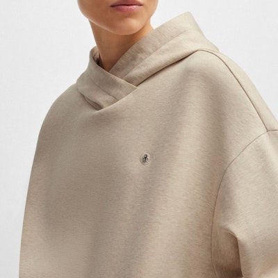 (W) HUGO BOSS FW24 寬鬆版套頭圓領長袖上衣 自然黃色 50522096-752 Details for (W) HUGO BOSS FW24 寬鬆版套頭圓領長袖上衣 自然黃色 50522096-752