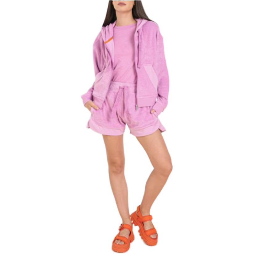 Lookbook (W) HUGO BOSS 粉色拉鍊連帽外套 50511448-546