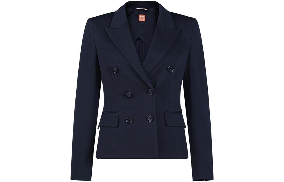 (Women) HUGO BOSS SS23  Solid Double-Breasted Blazer Jacket - Dark Blue. 50464196-466 圖 2
