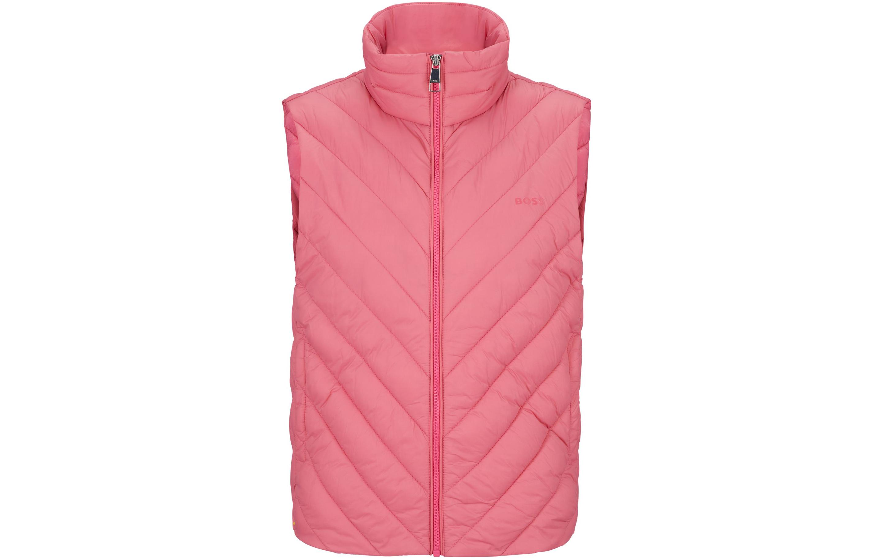 (Women) HUGO BOSS SS23  Water-Resistant Zip Vest Pink 50494258-668