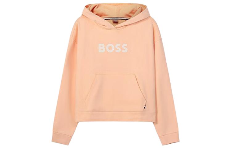 (Women) HUGO BOSS SS23 Logo Letter Print Sweatshirt Light Pink Orange 50472199-839
