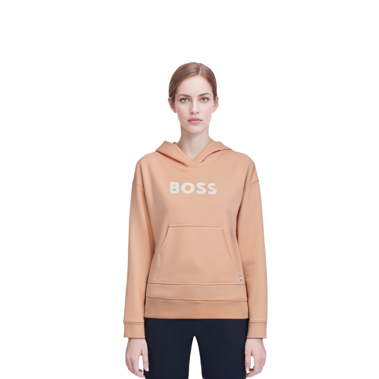 Shop (W) 雨果博斯 SS23 Logo字母印花卫衣 浅粉橙色 50472199-839