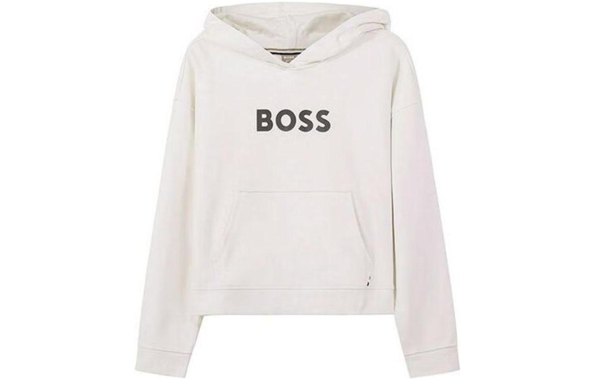 Order (W) 雨果博斯 SS23 标志印花卫衣 米白色 50472199-118