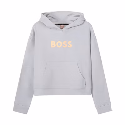 (Women) HUGO BOSS SS23 Logo Print Sweatshirt Womens Light Grey 50472199-040