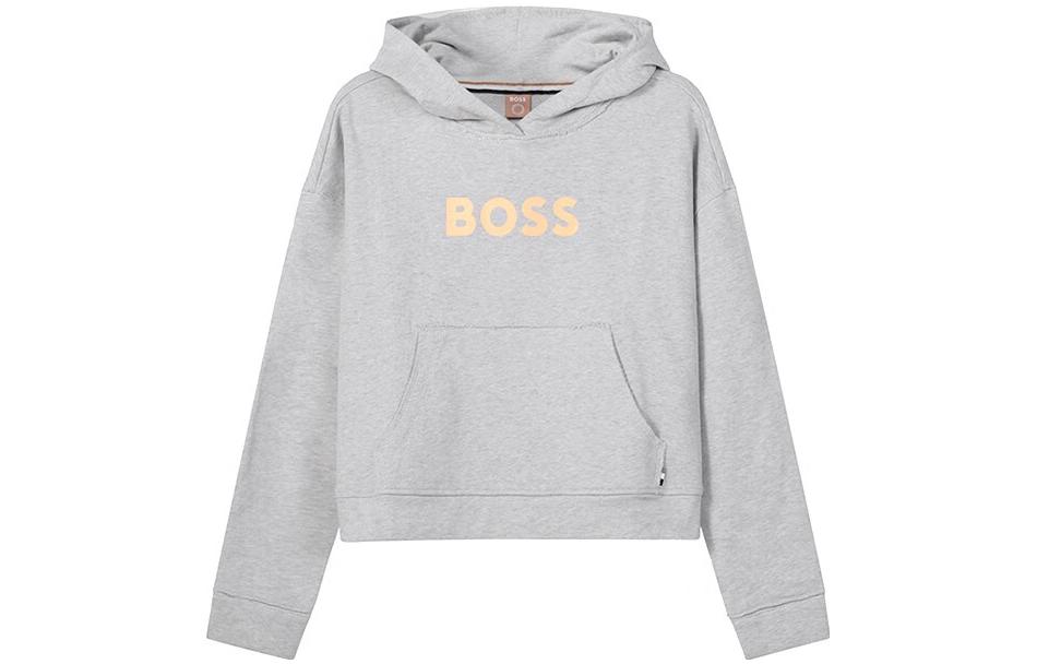 Order (W) 雨果博斯 SS23 女款 Logo 印花运动衫 浅灰色 50472199-040