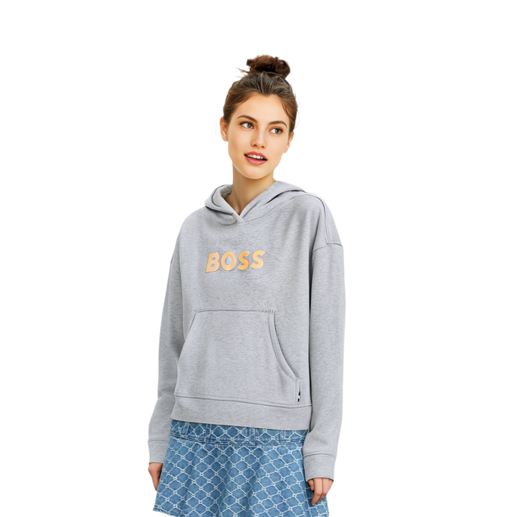 Purchase (W) 雨果博斯 SS23 女款 Logo 印花运动衫 浅灰色 50472199-040