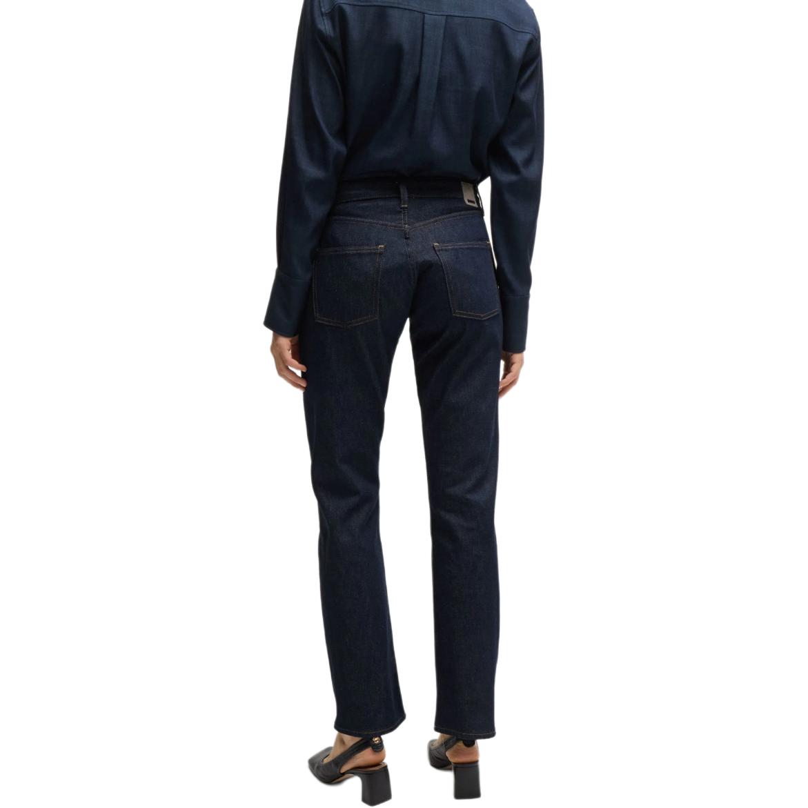 Purchase (W) HUGO BOSS SS24純藍色拉鍊直筒休閒牛仔褲 50522847-471