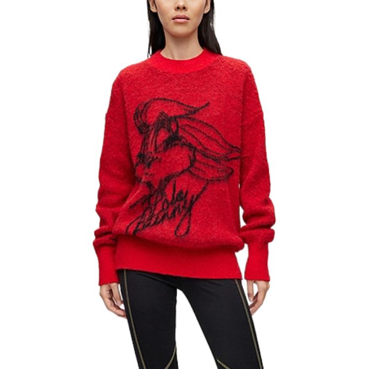 Shop (W) HUGO BOSS x Looney Tunes SS23 紅色衛衣 羅拉兔插畫設計款 50485205-623