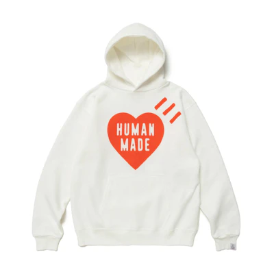 (Women) HUMAN MADE Hoodie with Pocket Logo Print Pullover Design. HM25CS017