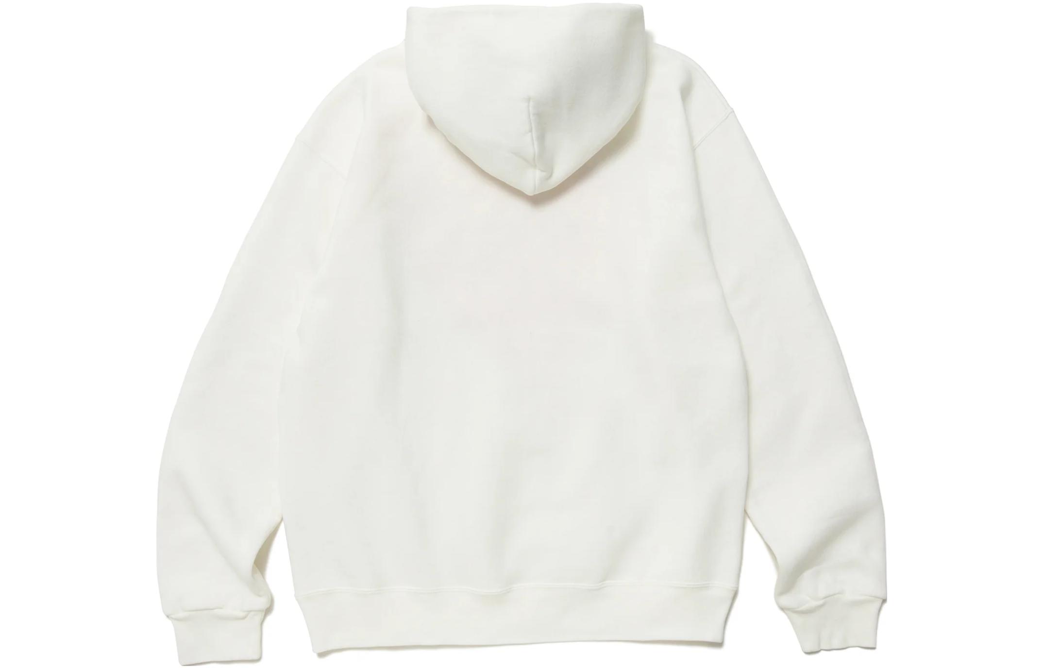 Lookbook (W) HUMAN MADE Hoodie Desain Pullover dengan Logo Saku Print. HM25CS017