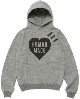 (W) HUMAN MADE Hoodie Desain Pullover dengan Logo Saku Print. HM25CS017 Shop (W) HUMAN MADE Hoodie Desain Pullover dengan Logo Saku Print. HM25CS017