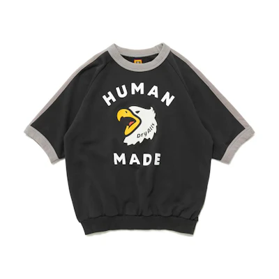(Women) HUMAN MADE FW22 Letter Eagle Print Colorblock T-Shirt. HM24CS005