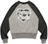 Order (W) HUMAN MADE FW22 Color Block Long Sleeve Pullover Sweatshirt Abu-abu HM24CS040