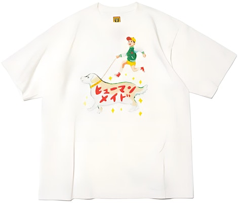 (Women) HUMAN MADE x Keiko Sootome White Cartoon Graphic T-Shirt. XX25TE004 Buy (Women) HUMAN MADE x Keiko Sootome White Cartoon Graphic T-Shirt. XX25TE004