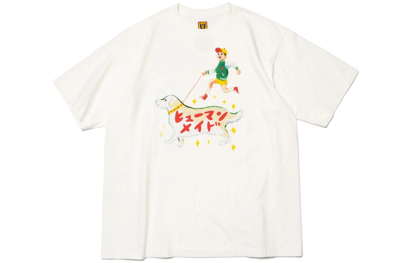 Order (Women) HUMAN MADE x Keiko Sootome  White Cartoon Graphic T-Shirt. XX25TE004