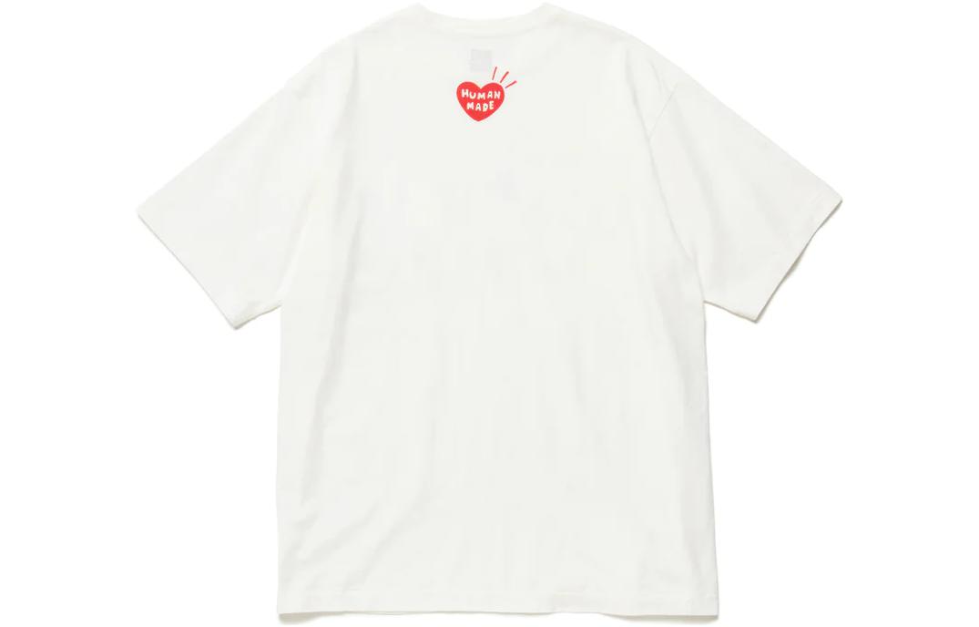 Lookbook (Women) HUMAN MADE x Keiko Sootome  White Cartoon Graphic T-Shirt. XX25TE004