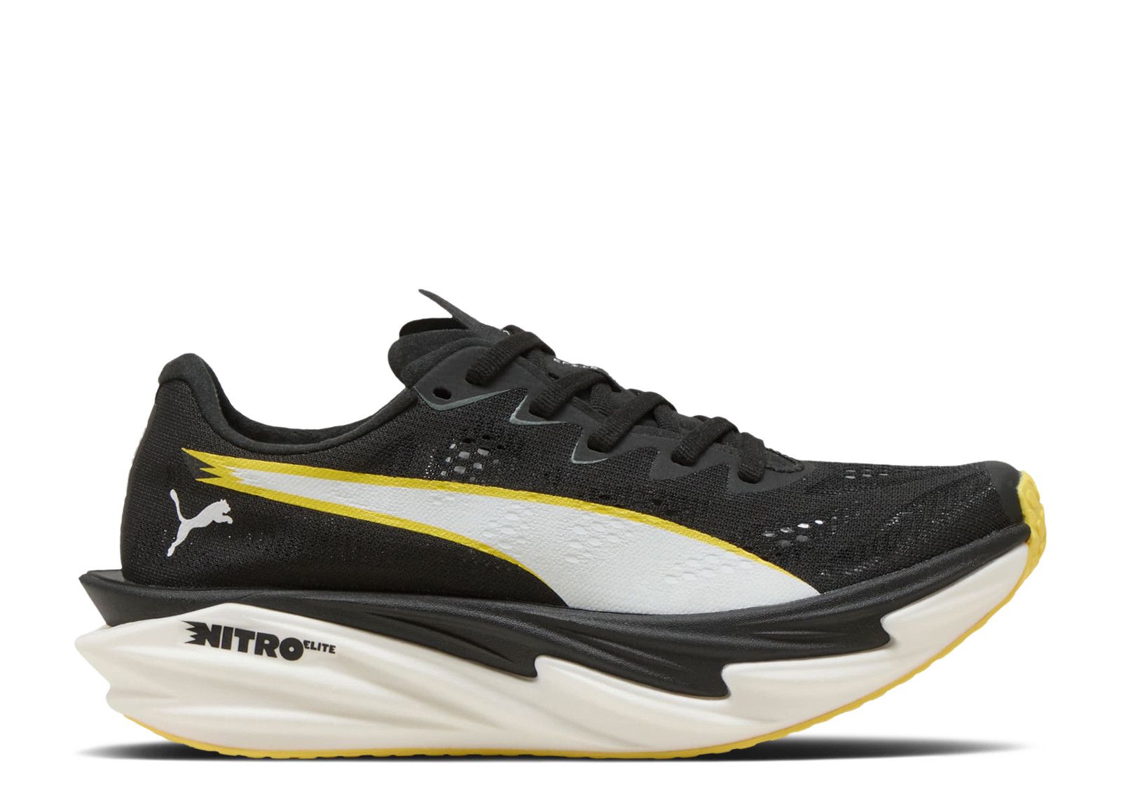 (W) Hyrox Puma Deviate Nitro Elite 4 'Black Vibrant Yellow'