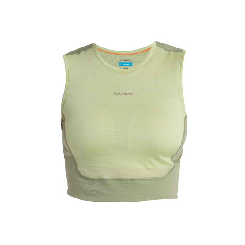 (Women) Icebreaker Merino Wool ZoneKnit Sports Bra Tank - Breathable & Quick-Dry 0A56XT